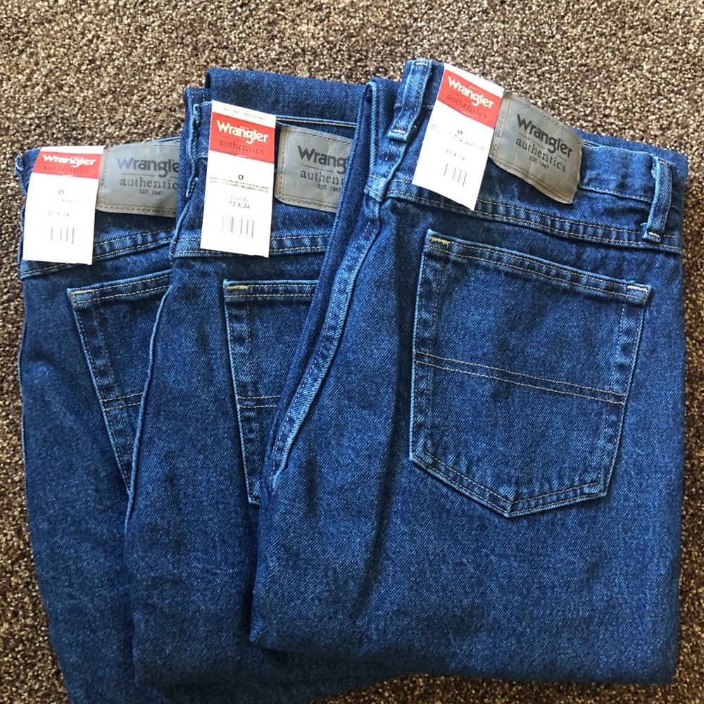 Men's 3 pair wranglers